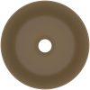 Lyxigt runt handfat matt gräddvit 40x15 cm keramik vidaXL – miniatyr 3