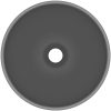 Lyxigt runt handfat matt mörkgrå 32,5x14 cm keramik vidaXL – miniatyr 3