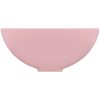 Lyxigt runt handfat matt rosa 32,5x14 cm keramik vidaXL – miniatyr 4