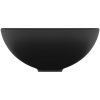 Lyxigt runt handfat matt svart 32,5x14 cm keramik vidaXL – miniatyr 4
