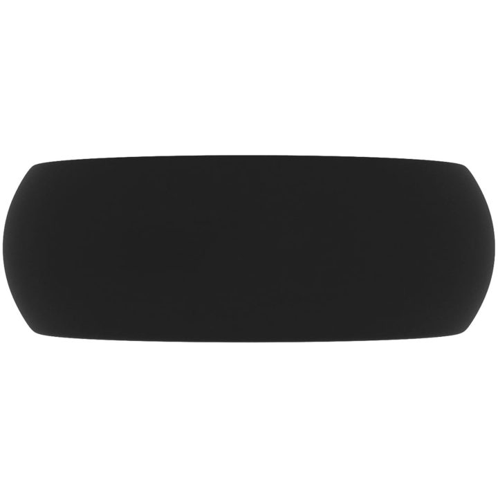 Lyxigt runt handfat matt svart 40x15 cm keramik vidaXL – bild 4