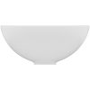 Lyxigt runt handfat matt vit 32,5x14 cm keramik vidaXL – miniatyr 4
