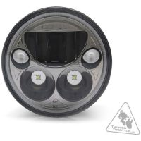 M5 LED Headlight ⌀145mm Black Chrome Denali