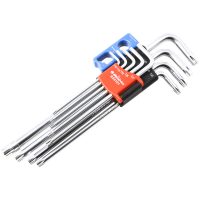 Magnetisk Torxnyckel 9-delar Krom BIKESERVICE