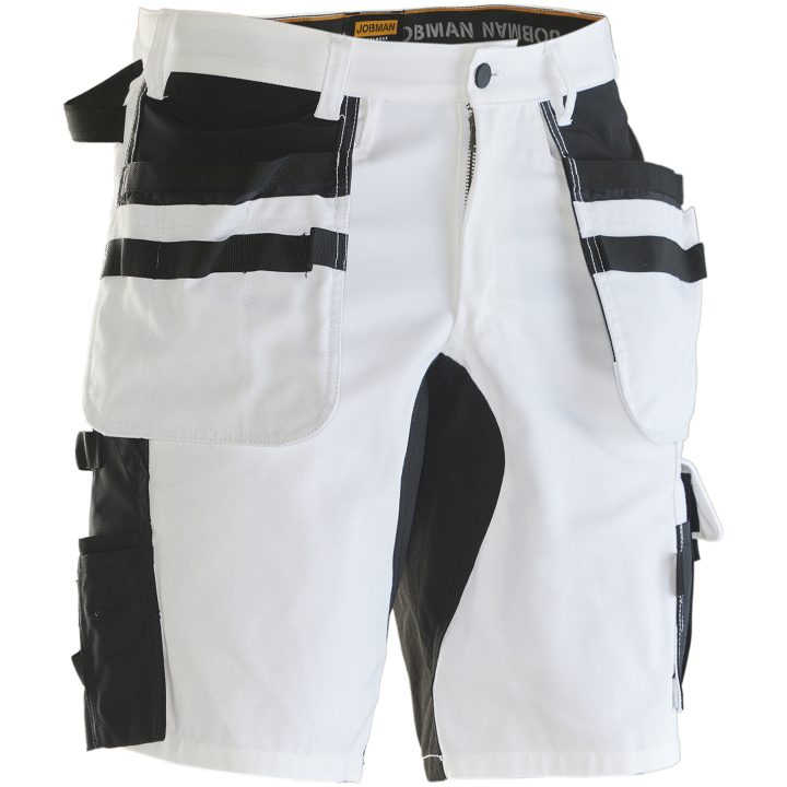 Målarshorts 2178 Core Stretch Vit Svart Jobman – bild 2