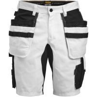 Målarshorts 2178 Core Stretch Vit Svart Jobman