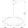 Mamsell Taklampa 55 Cm, Vit ANETA HOME Vit – miniatyr 8