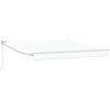 Manual Hopfällbar Markis Vit 300x250 cm, Markis Ersättningsskydd för 3x2.5 m Ram Vit vidaXL Stor – miniatyr 2