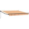 Manual Utdragbar Markis Gul och Orange 300x250 cm vidaXL Large – miniatyr 2