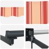 Manual Utdragbar Markis Gul och Orange 300x250 cm vidaXL Large – miniatyr 8