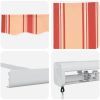Manual Utdragbar Markis Gul och Orange vidaXL 300 x 250 cm – miniatyr 8