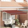 Manual Utdragbar Markis Orange och Brun 300x250 cm vidaXL Standard – miniatyr 1