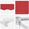 Manual Utdragbar Markis Röd 300x250 cm, Markis Ersättningsduk för 3x2,5 m Ram Röd vidaXL 2,5m x 2m – miniatyr 8