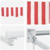 Manual Utdragbar Markis Röda och Vita Ränder 300x250 cm vidaXL Large – miniatyr 8