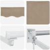 Manuell Hopfällbar Markis Beige 300x25, Markis Ersättningstyg för 3x2.5 m Ram Beige vidaXL Medel – miniatyr 8