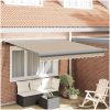 Manuell hopfällbar markis beige, Markis ersättningstyg för ram beige vidaXL 300 x 250 cm – miniatyr 1