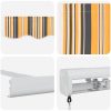 Manuell hopfällbar markis flerfärgad rand 300x250 cm vidaXL Large – miniatyr 8