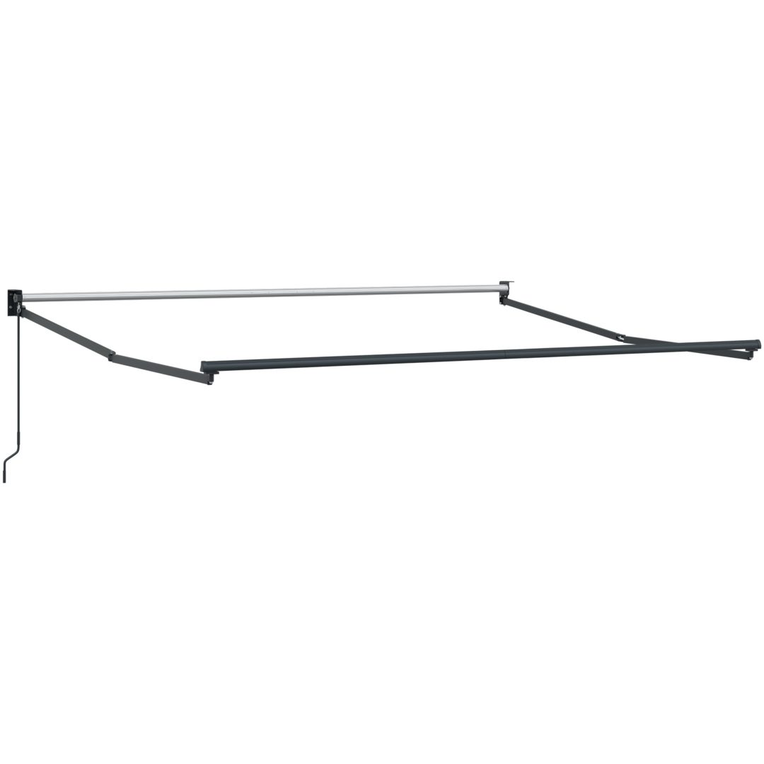Manuell Hopfällbar Markis Multicolor Rand 300x250 cm vidaXL Large – bild 5