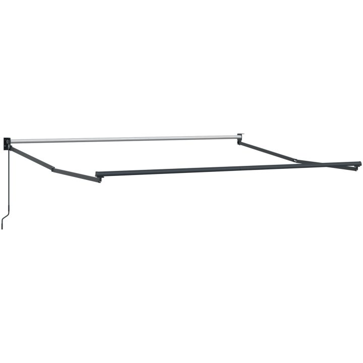 Manuell Hopfällbar Markis Multicolor Rand 300x250 cm vidaXL Large – bild 5