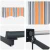 Manuell Hopfällbar Markis Multicolor Rand 300x250 cm vidaXL Large – miniatyr 8