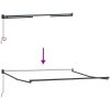 Manuell Hopfällbar Markis Multifärgad Rand 300x250 cm vidaXL Large – miniatyr 9