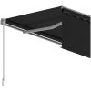 Manuell markis med rullgardin cm antracit vidaXL 3 x 2.5 m – miniatyr 5