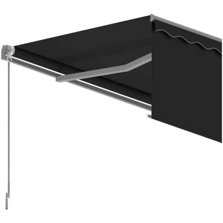 Manuell markis med rullgardin cm antracit vidaXL 3 x 2.5 m – bild 5