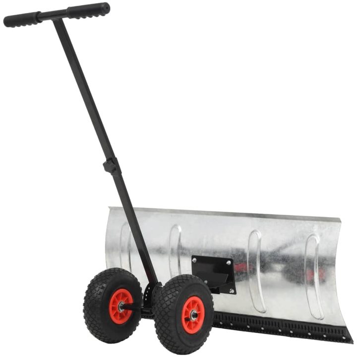 Manuell snöplog med hjul 100x44 cm vidaXL – bild 2