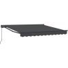 Manuell Utdragbar Markis Antracit vidaXL 3 x 2.5 meter – miniatyr 2