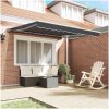 Manuell Utdragbar Markis Antracit vidaXL 3 x 2.5 meter – miniatyr 3