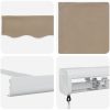 Manuell Utdragbar Markis Beige, Markis Ersättningstyg för Ram Beige vidaXL 300 x 250 cm – miniatyr 8