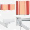 Manuell Utdragbar Markis Gul och Orange 300x25 vidaXL Medium – miniatyr 8