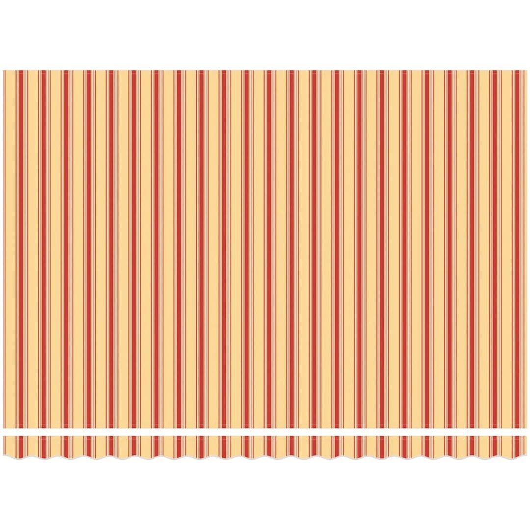 Manuell utdragbar markis gul och orange vidaXL 450 x 350 cm – bild 6