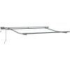 Manuell Utdragbar Markis med LED Beige, Markis Ersättningsmaterial för Ram Beige vidaXL 300 x 250 cm – miniatyr 3