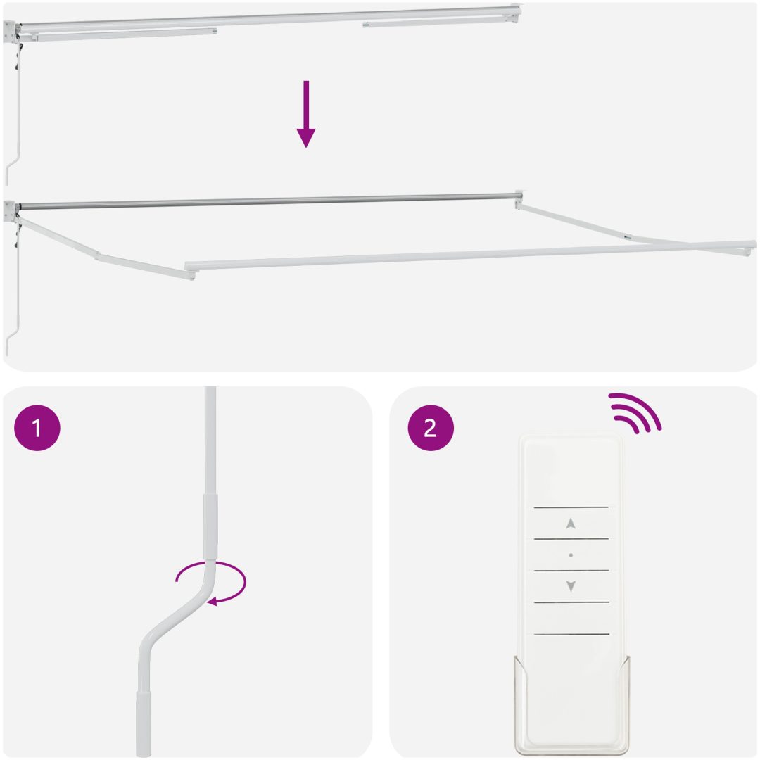 Manuell Utdragbar Markis med LED Orange och Brun vidaXL 350 x 250 cm – bild 11