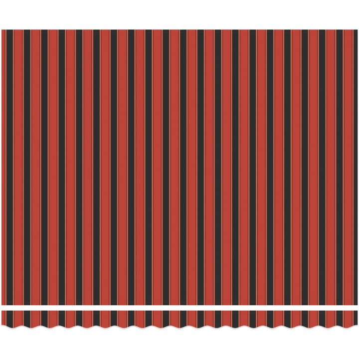 Manuell Utdragbar Markis med LED Orange och Brun vidaXL 350 x 250 cm – bild 6
