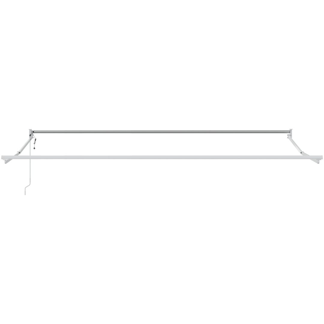 Manuell Utdragbar Markis med LED Orange och Brun vidaXL 350 x 250 cm – bild 7