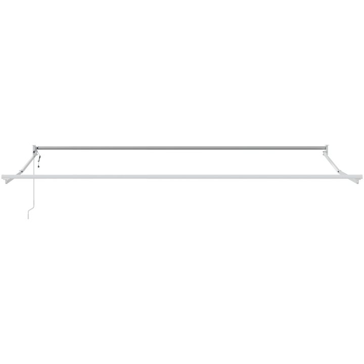 Manuell Utdragbar Markis med LED Orange och Brun vidaXL 350 x 250 cm – bild 7