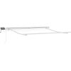 Manuell Utdragbar Markis med LED Vit, Markis Ersättnings Tyg för Ram Vit vidaXL 300 x 250 cm – miniatyr 3