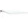 Manuell Utdragbar Markis med LED Vit, Markis Ersättningsduk för Ram Vit vidaXL 350 x 250 cm – miniatyr 2