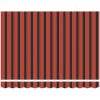 Manuell Utdragbar Markis Orange och Brun vidaXL 3m x 2.5m – miniatyr 6