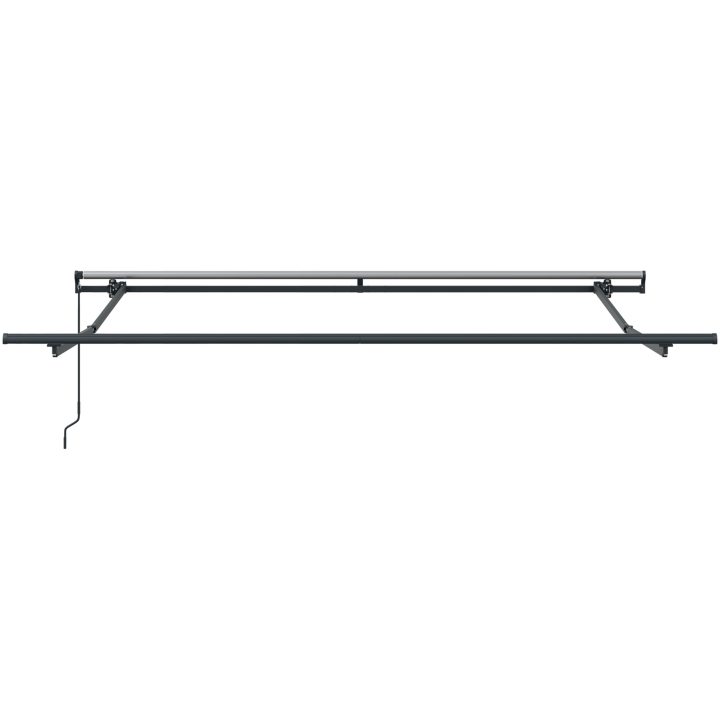 Manuell Utdragbar Markis Vit, Markis Ersättningsduk för Ram Vit vidaXL 300 x 250 cm – bild 7