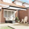 Manuell Utdragbar Markis Vit vidaXL 300 x 250 cm – miniatyr 3