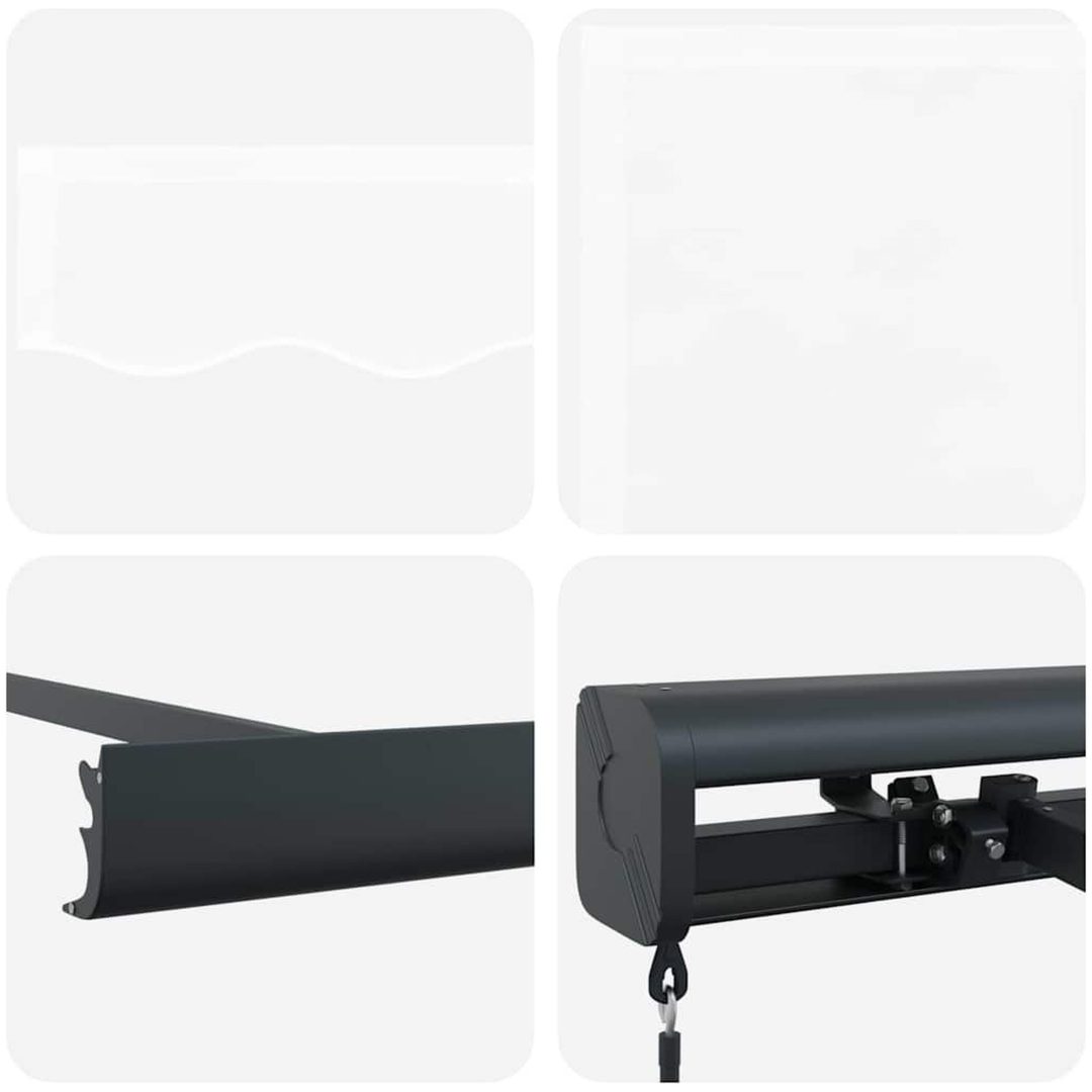 Manuell Utdragbar Markis Vit vidaXL 300 x 250 cm – bild 5