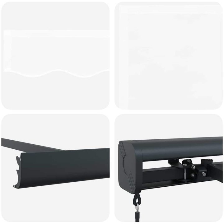 Manuell Utdragbar Markis Vit vidaXL 300 x 250 cm – bild 5