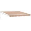 Manuell Utfällbar Markis Multicolor Rand 300x250 cm vidaXL Large – miniatyr 2