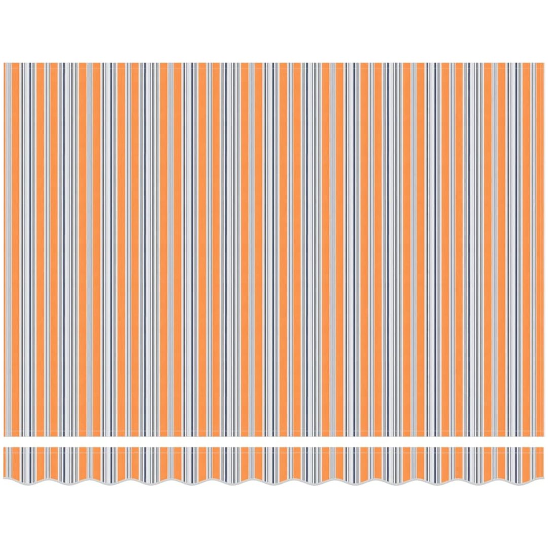 Manuell Utfällbar Markis Multicolor Rand 300x250 cm vidaXL Large – bild 6