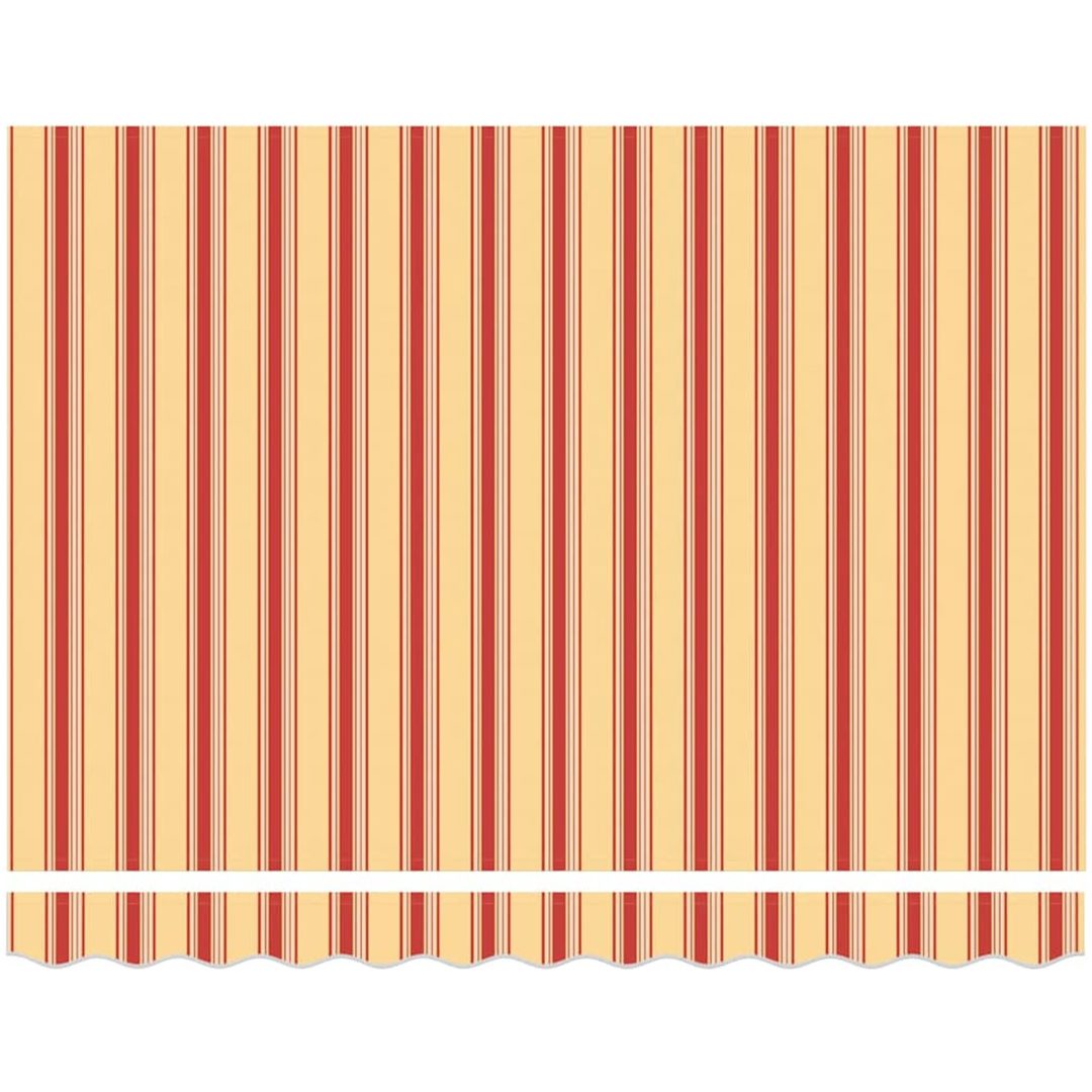 Manuell Uttagsbar Markis Gul och Orange vidaXL 3 x 2.5 m – bild 6