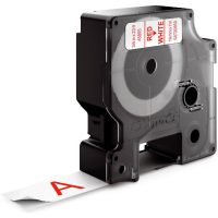 MÄRKBAND D1 19MMx7M RÖD/VIT
