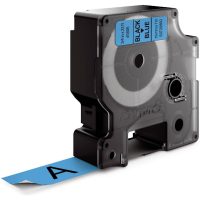 MÄRKBAND D1 19MMx7M SVART/BLÅ